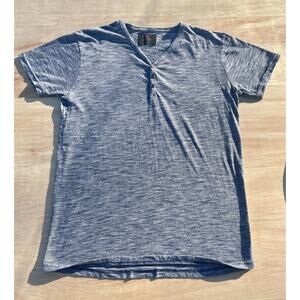 VINTAGE PREMIUM COLLECTION T-Shirt V-neck Regular‎ Fit Cotton Men's Gray Size XL
